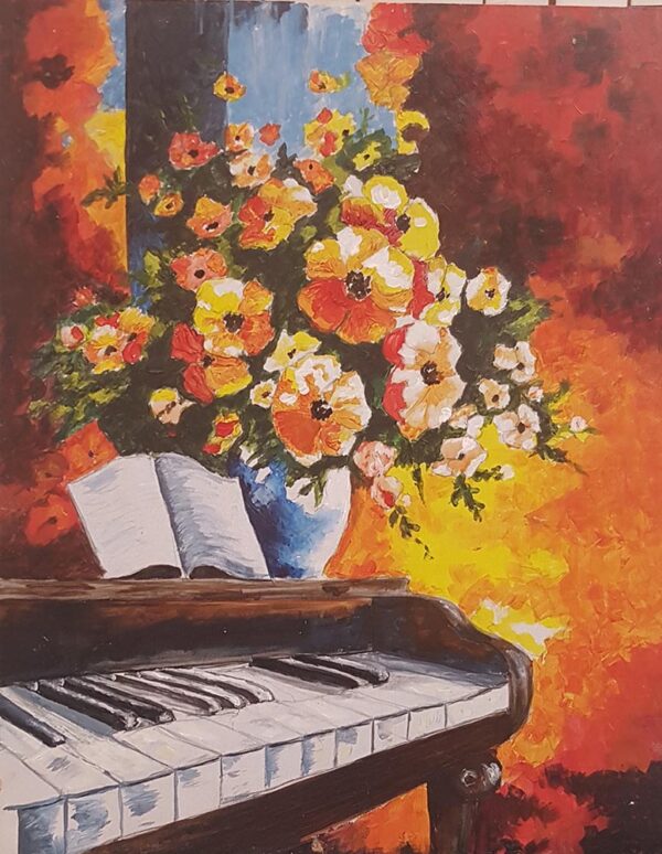 virág zongorával